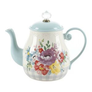 Pioneer Woman Ceramic Sweet Romance Blossom Teapot 1.48-Qt Tea Pot Kitchen Gift